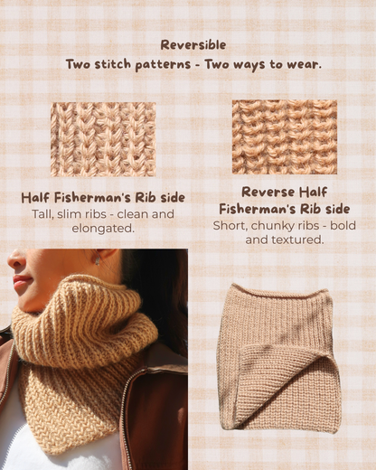 SUNDAY DUO Cowl | Easy Knitting Pattern
