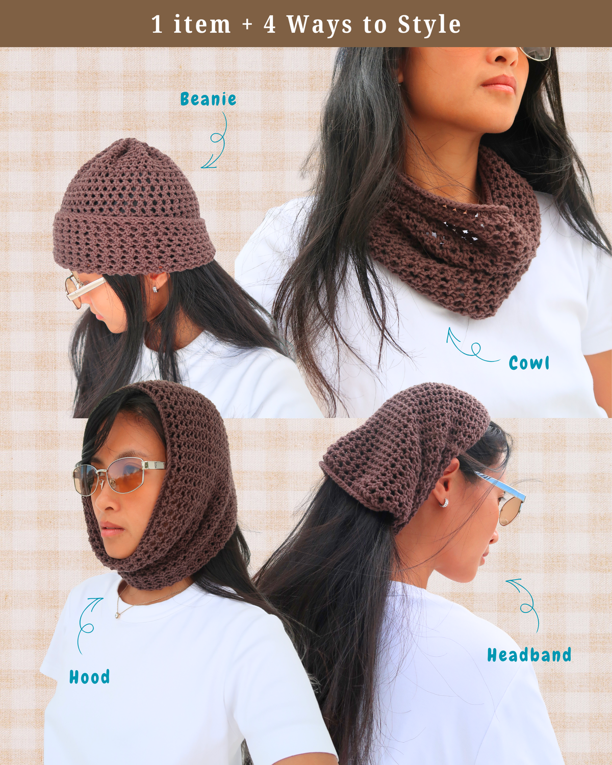 MULTI-WEAR EYELET Cowl