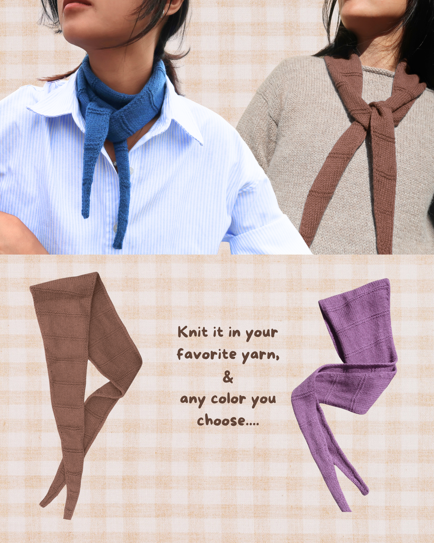 MARINA SCARF | Easy Knitting Pattern
