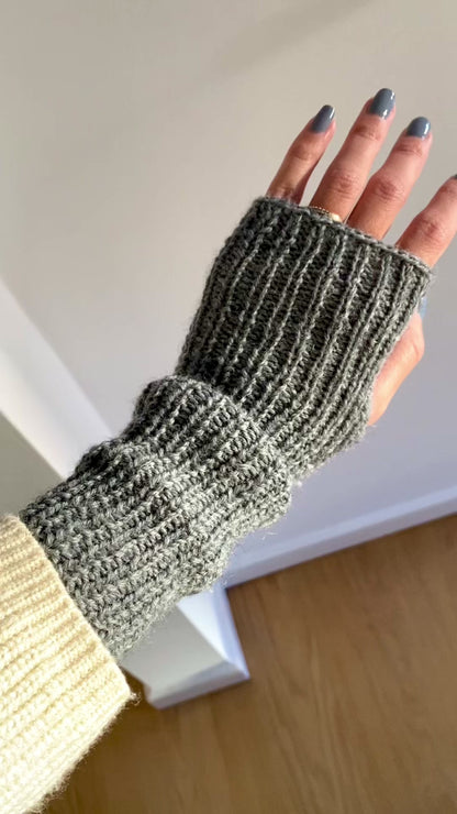 SIMPLE FINGERLESS GLOVES| Easy Knitting Pattern