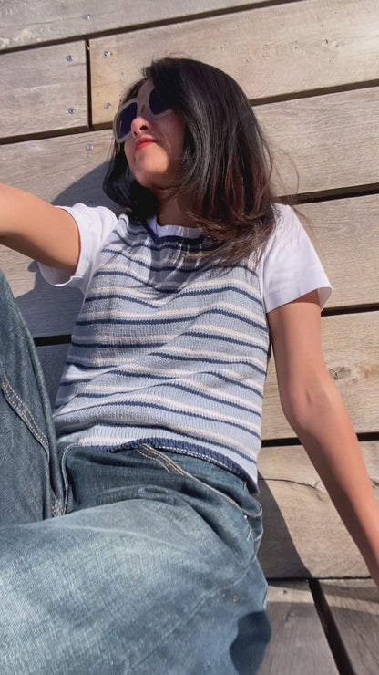 STRIPE LOVER TOP | Easy Knitting Pattern