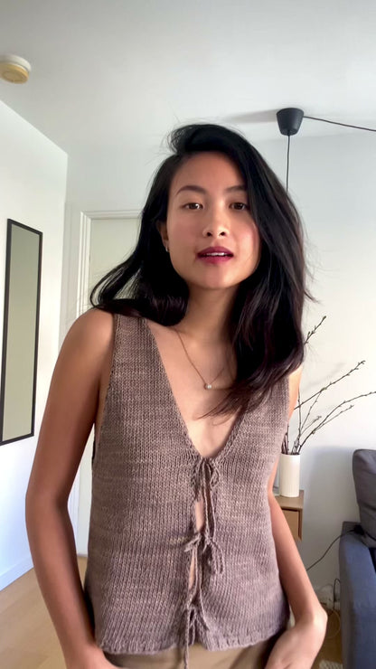 CLARA VEST | Easy Knitting Pattern