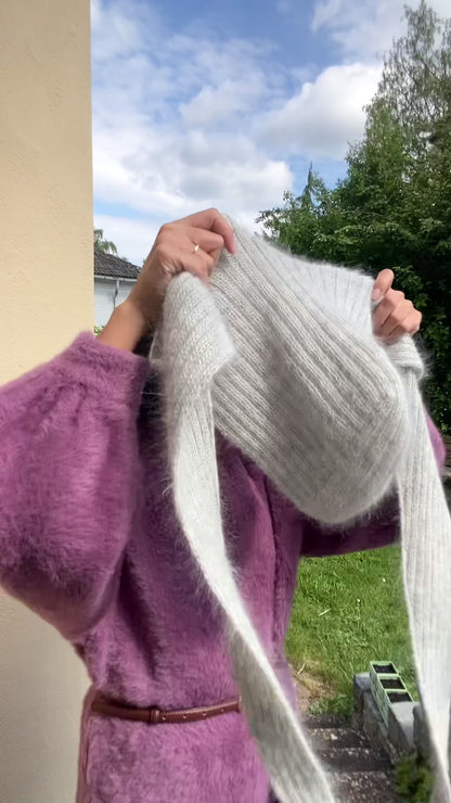MY FAVORITE HOODED SCARF  | Easy Knitting Pattern