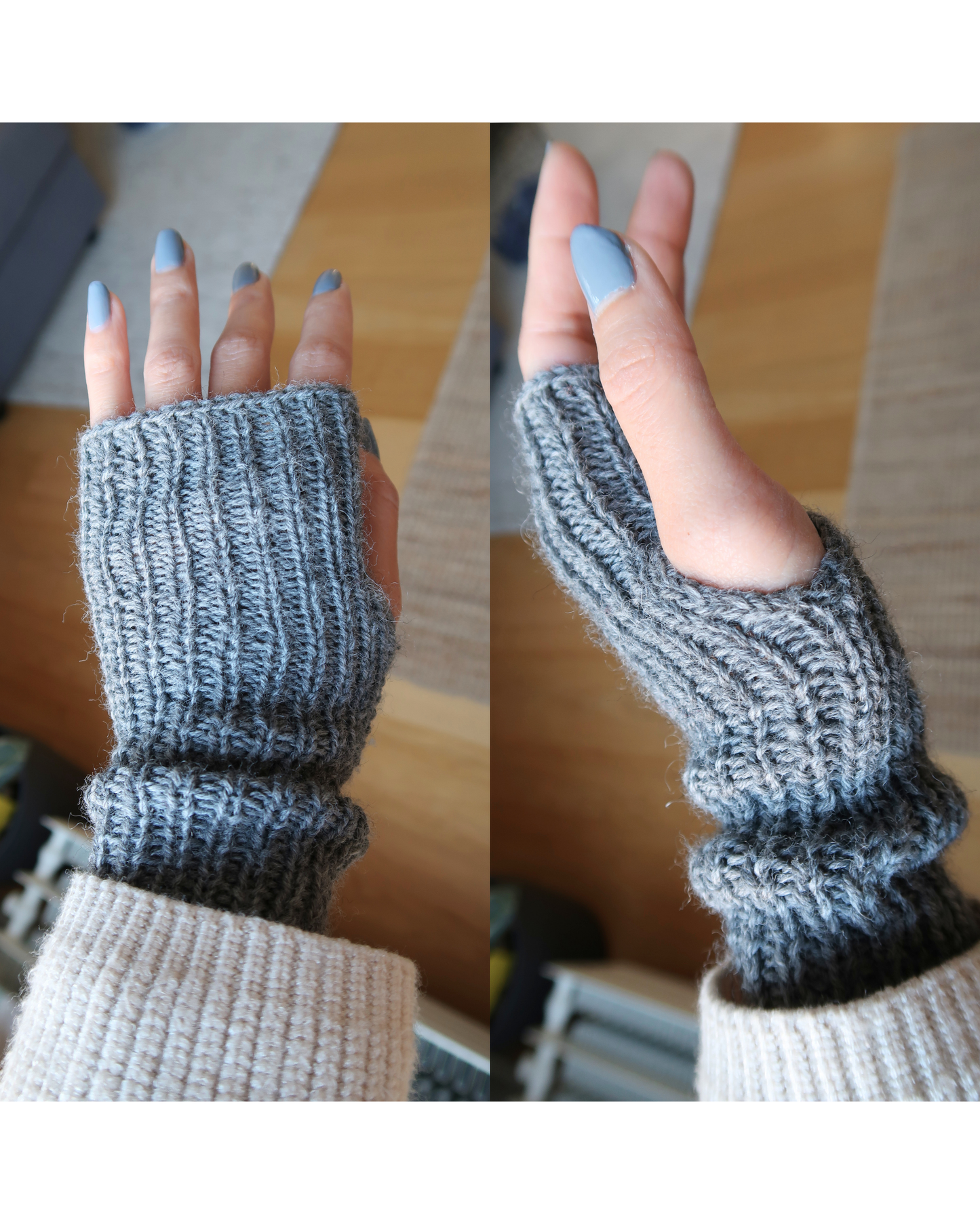 EASY PEASY Fingerless Gloves | Easy Knitting Pattern