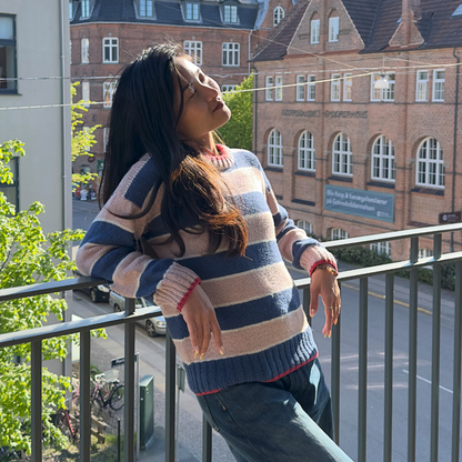 BRIGITTE PULLOVER | Easy Knitting Pattern