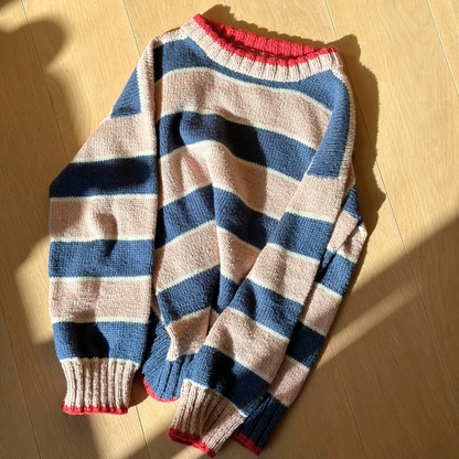 BRIGITTE PULLOVER | Easy Knitting Pattern